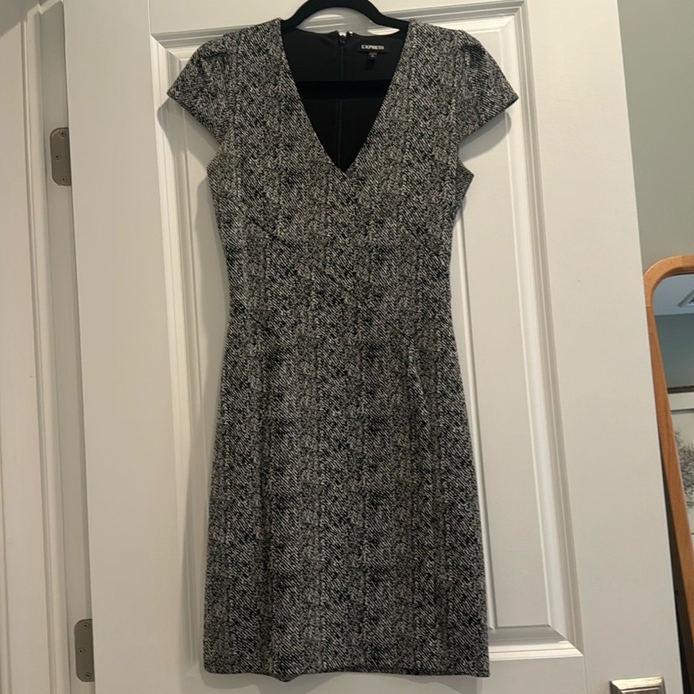 Express black dress xs